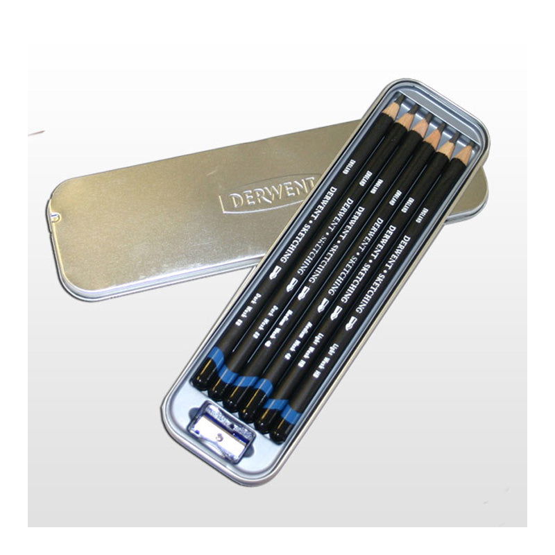 Derwent Watersoluble Sketching Pencils tin 6 image 2