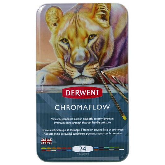 Derwent Chromaflow Pencils Tin of 24 Default Title