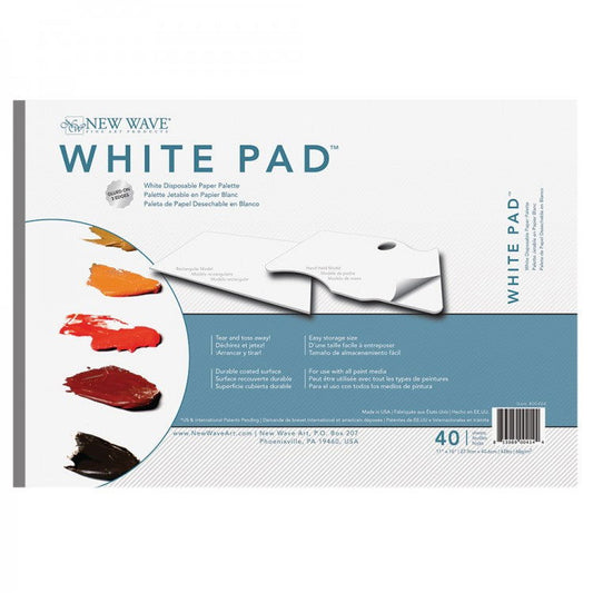 Disposable Palette Pad WHITE 28x40cm Rectangular Default Title