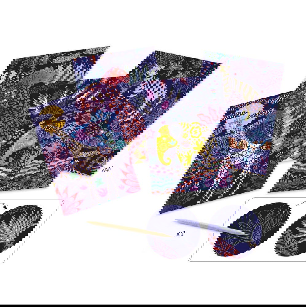 Djeco Scratch Cards - Lush Nature