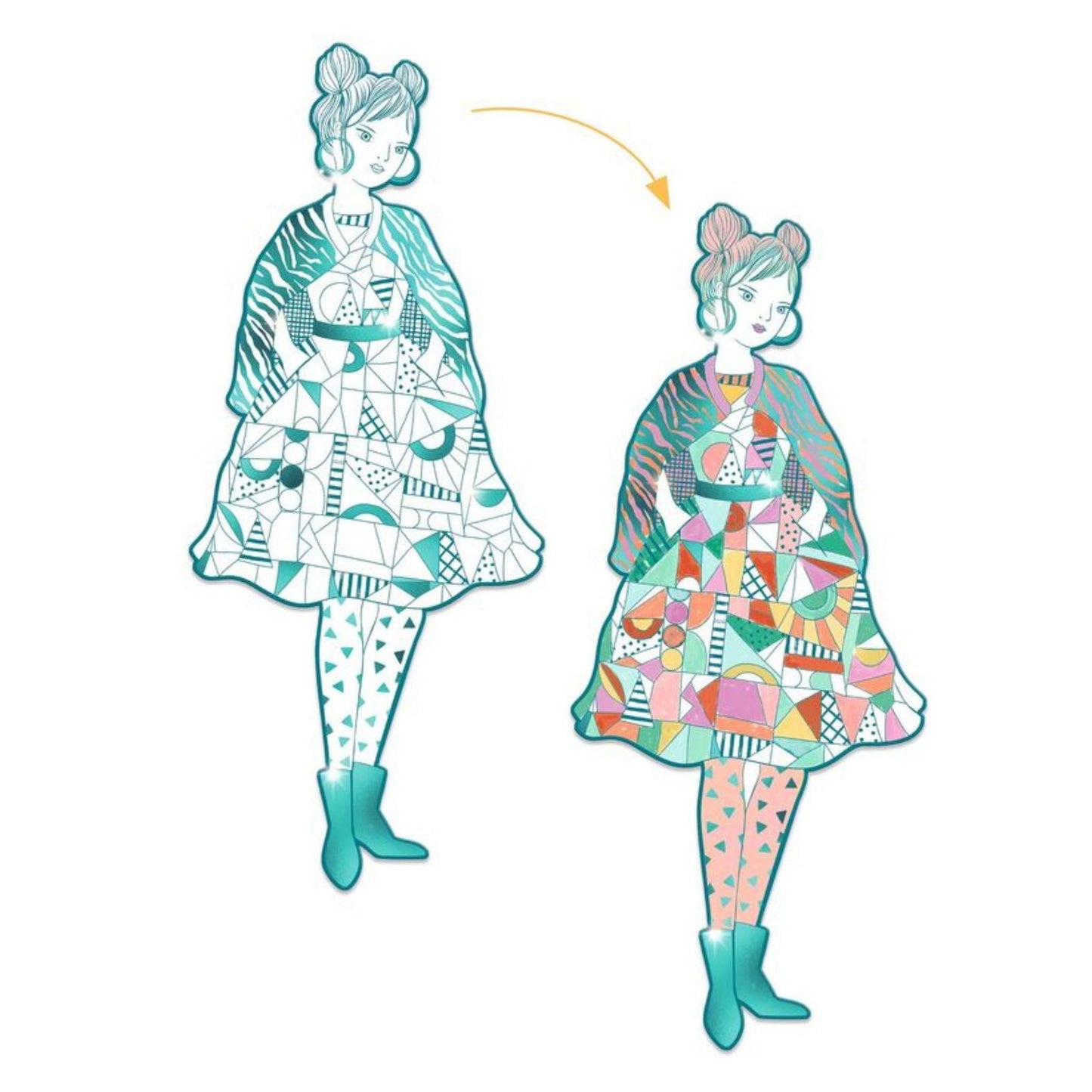 Djeco Colouring - Rebekka and Friends