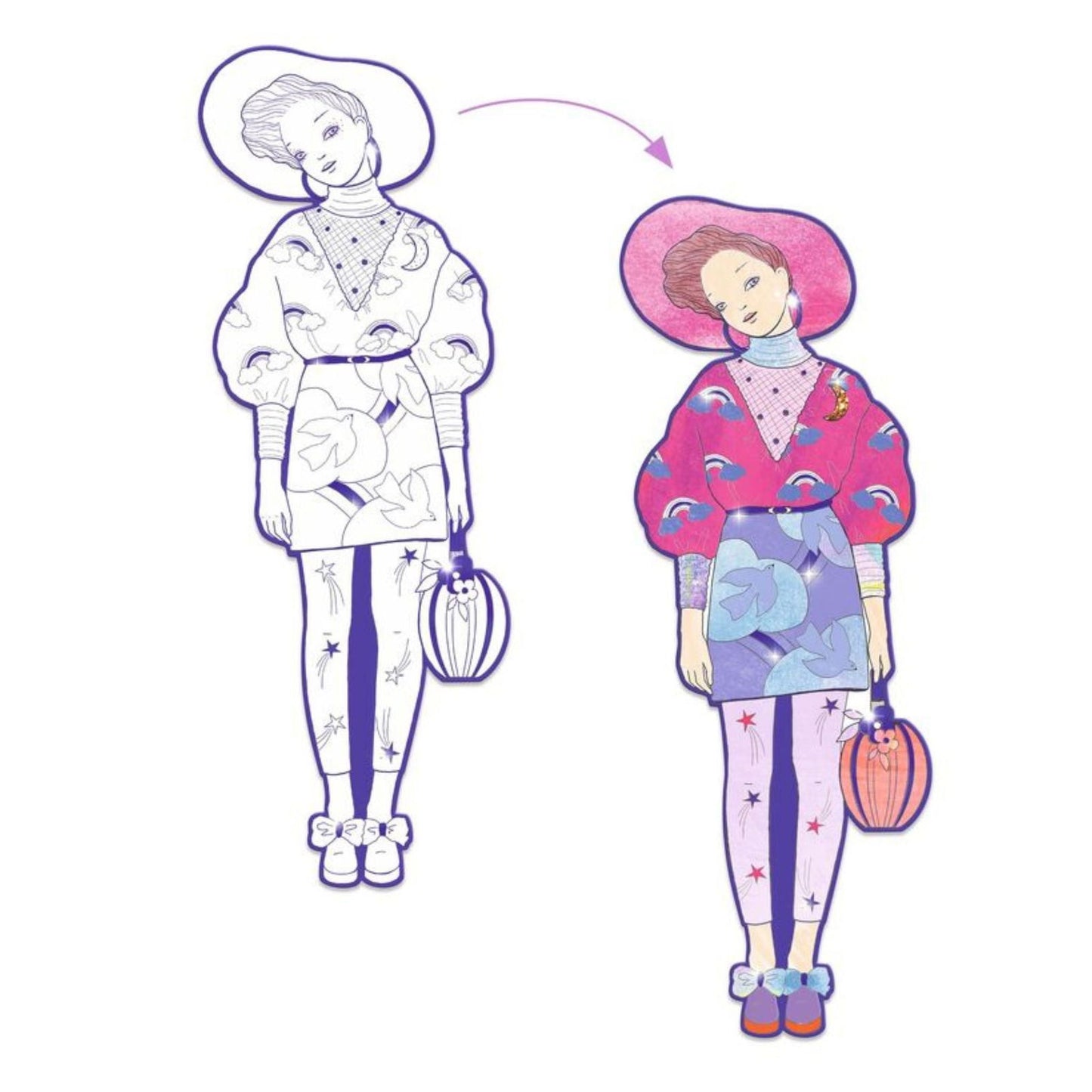 Djeco Colouring - Zaho and Friends