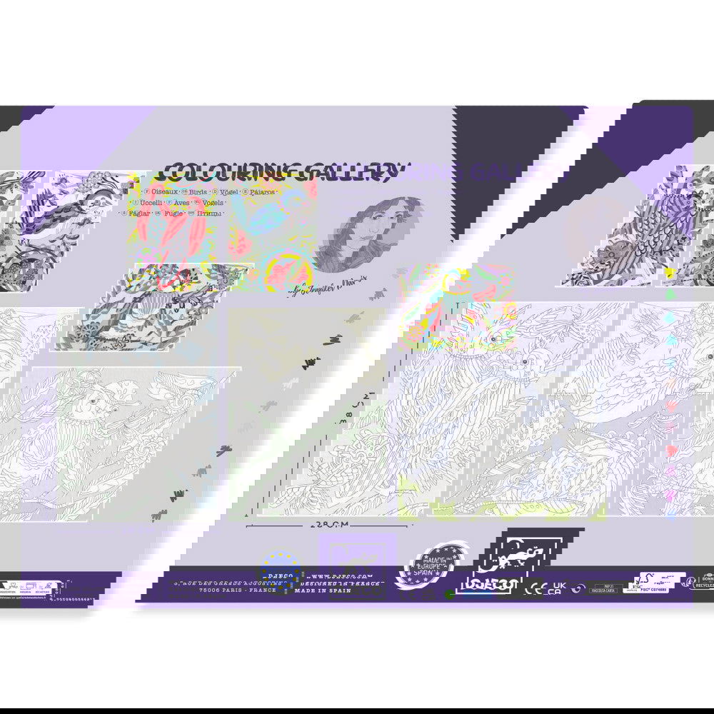 Djeco Colouring Gallery - Birds