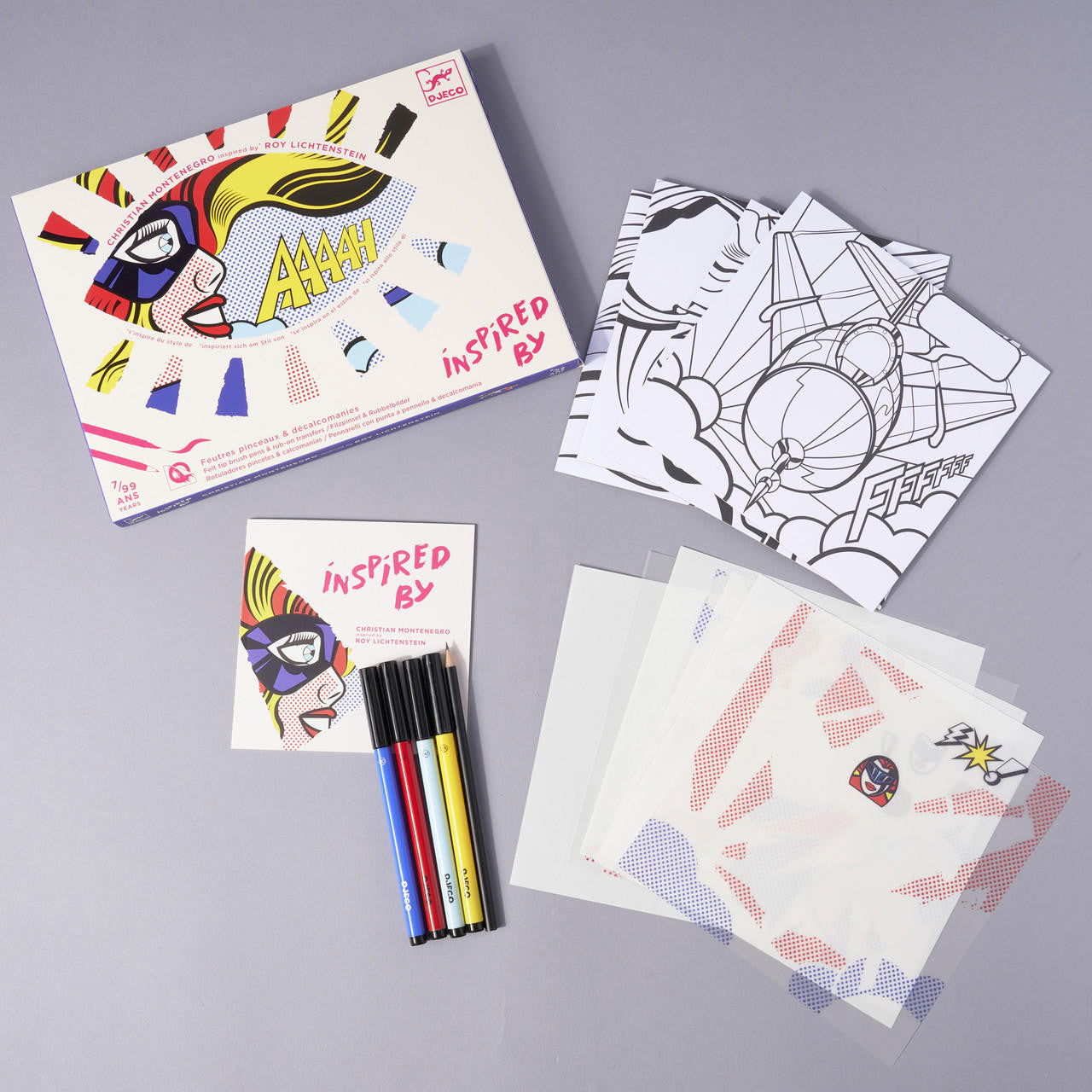 Djeco Inspired By - Roy Lichtenstein/Superheroes