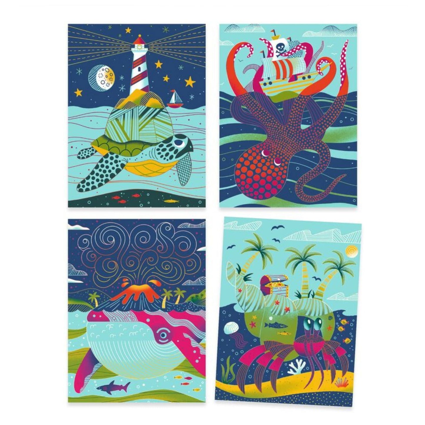 Djeco Topsy Turvy Scratch Cards