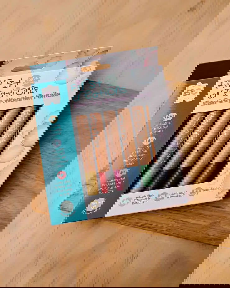 Educational Colours Easi-Grip Wooden Pencils Pack of 6