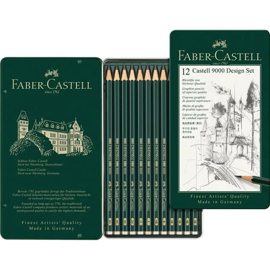 Faber-Castell 9000 Design Set of 12 - 5B to 5H Default Title