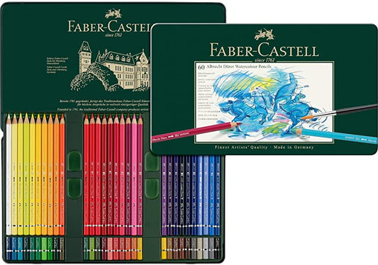 Faber-Castell Albrecht Durer Watercolour Pencils Tin of 60 Default Title