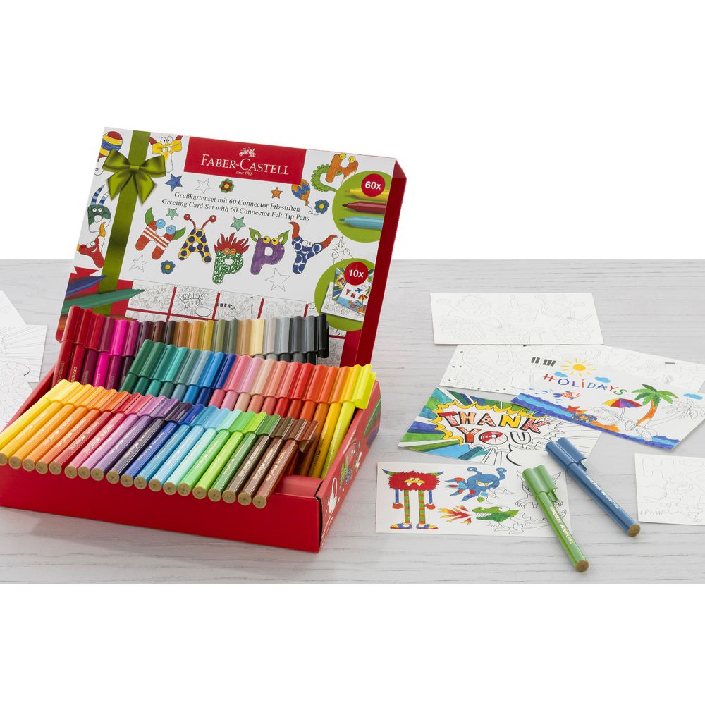 Faber-Castell Greeting Card Set with 60 Connector Pens image 2