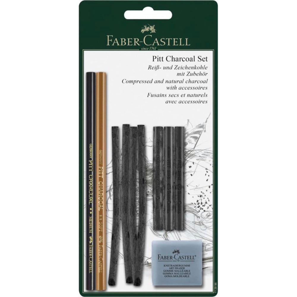 Faber-Castell Pitt Mixed Media Charcoal Set of 10 Default Title