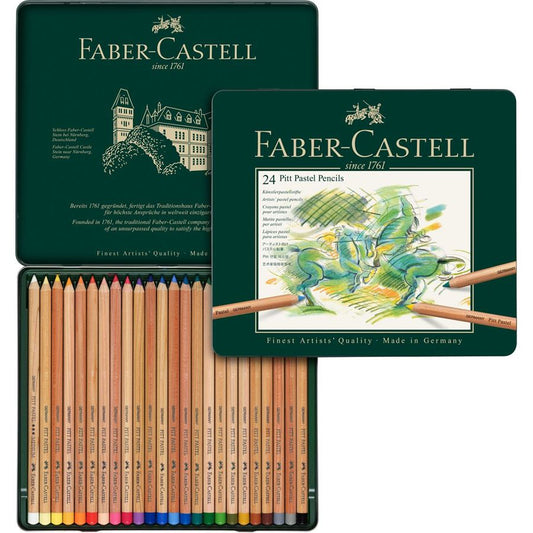 Faber-Castell Pitt Pastel Pencil Assorted Tin of 24 Default Title