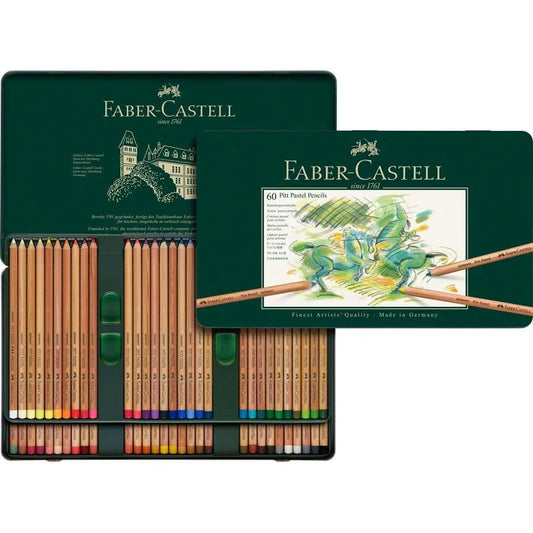 Faber-Castell Pitt Pastel Pencil Assorted Tin of 60 Default Title