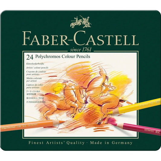 Faber-Castell Polychromos Pencils Assorted Tin of 24 Default Title