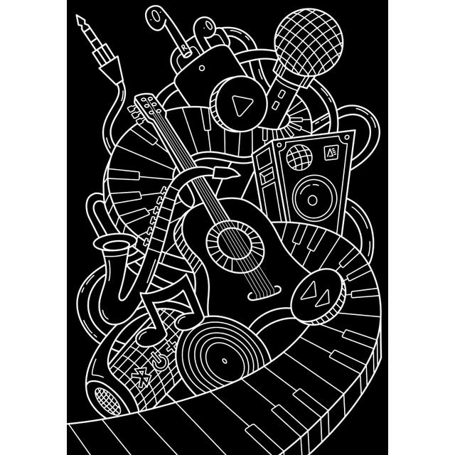 Faber-Castell Black Edition Colouring Book 20 pages