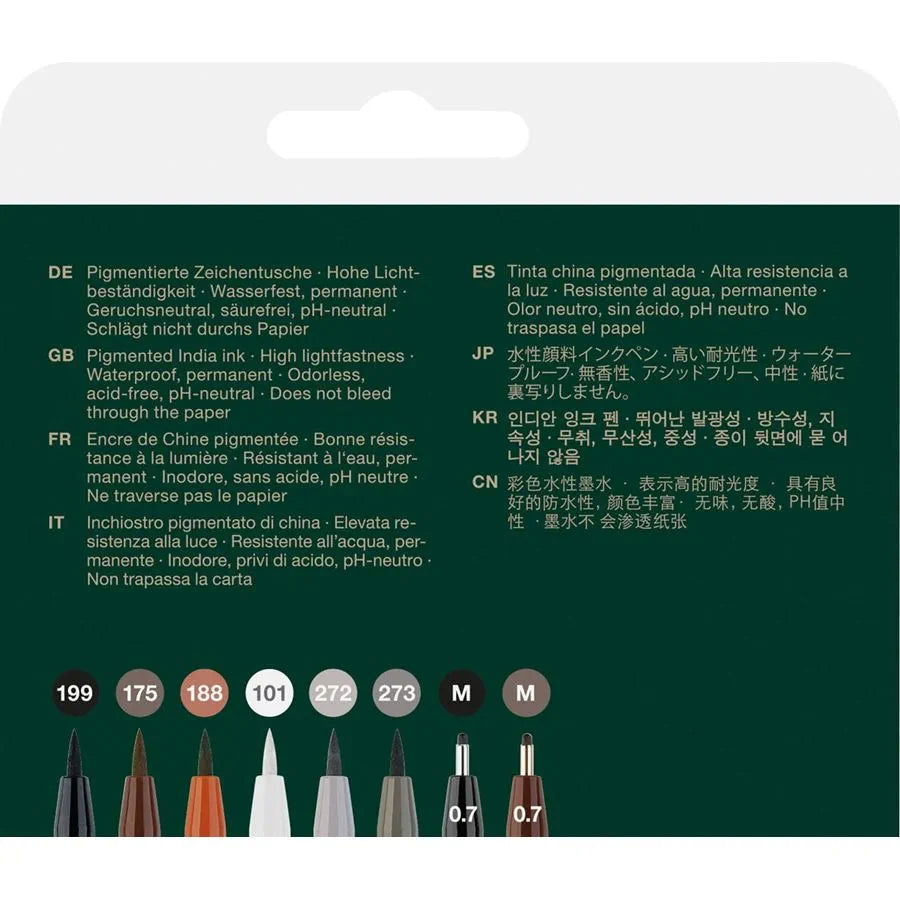 Faber-Castell Pitt Artist Pen Classical Pack of 8 image 4