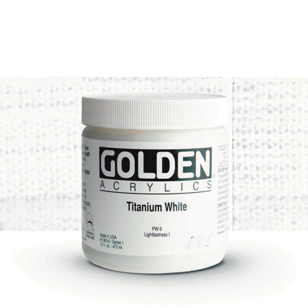 GOLDEN Heavy Body Acrylic 473ml S1 Titanium White Default Title