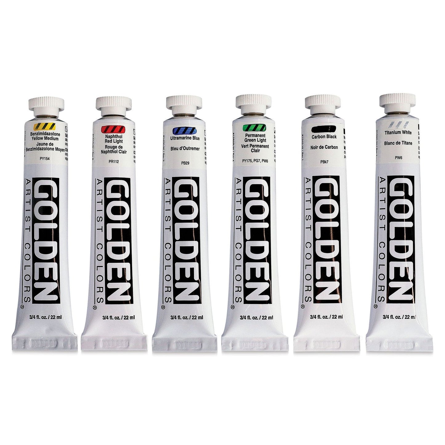GOLDEN Heavy Body Acrylic Intro Set 6 x 22ml