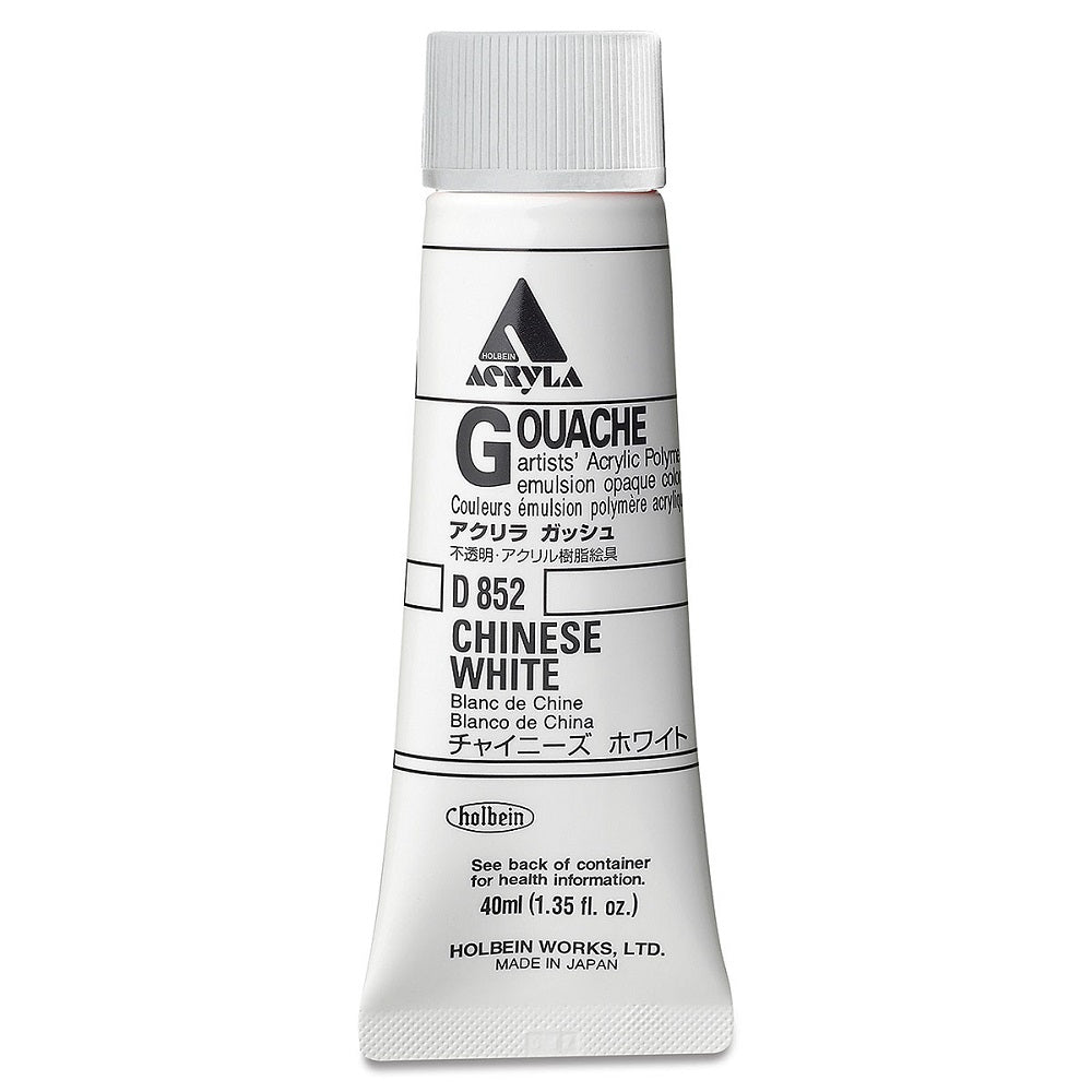 Holbein Acrylic Gouache 40ml Chinese White Default Title