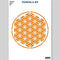 QBIX Stencil 1 Layer - Plastic - Mandala 2