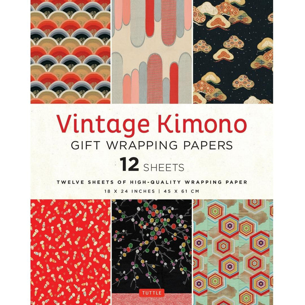 Gift Wrapping Paper 12 sheets - Vintage Kimono Default Title