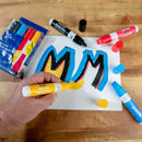 Mont Marte Acrylic Paint Pens Wide Chisel Tip 4pce