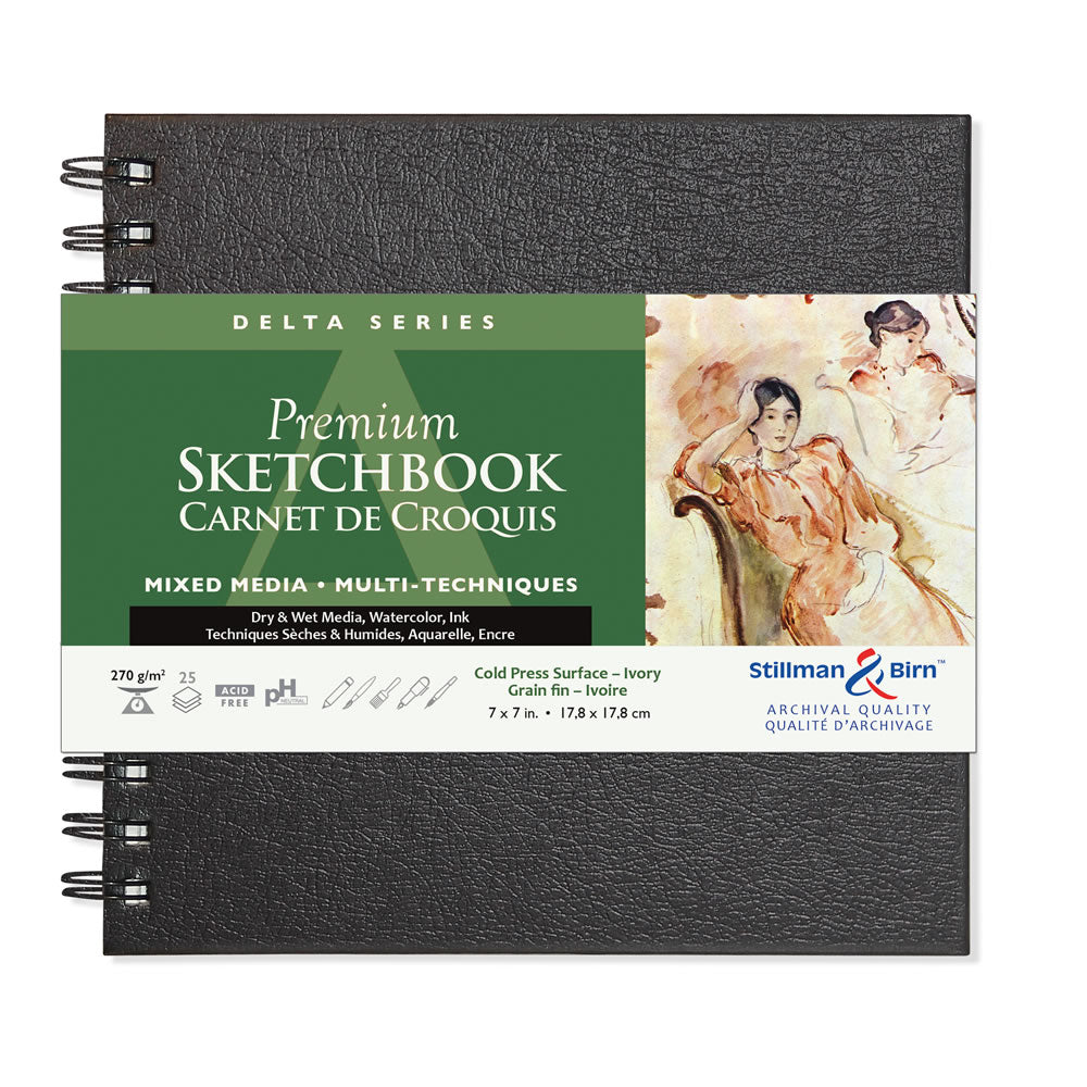 Stillman and Birn DELTA Sketchbook Wirebound Square image 1