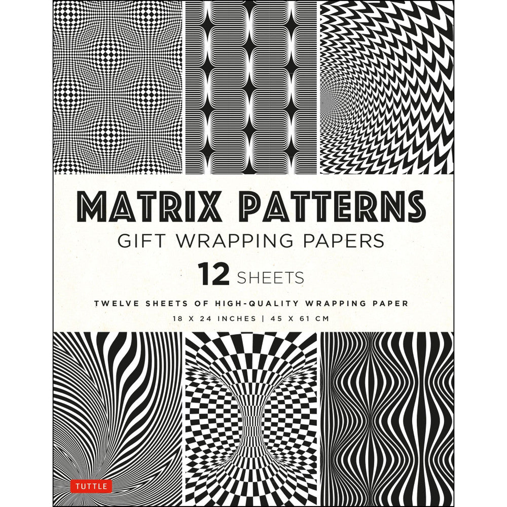 Gift Wrapping Paper 12 sheets - Matrix Patterns Default Title