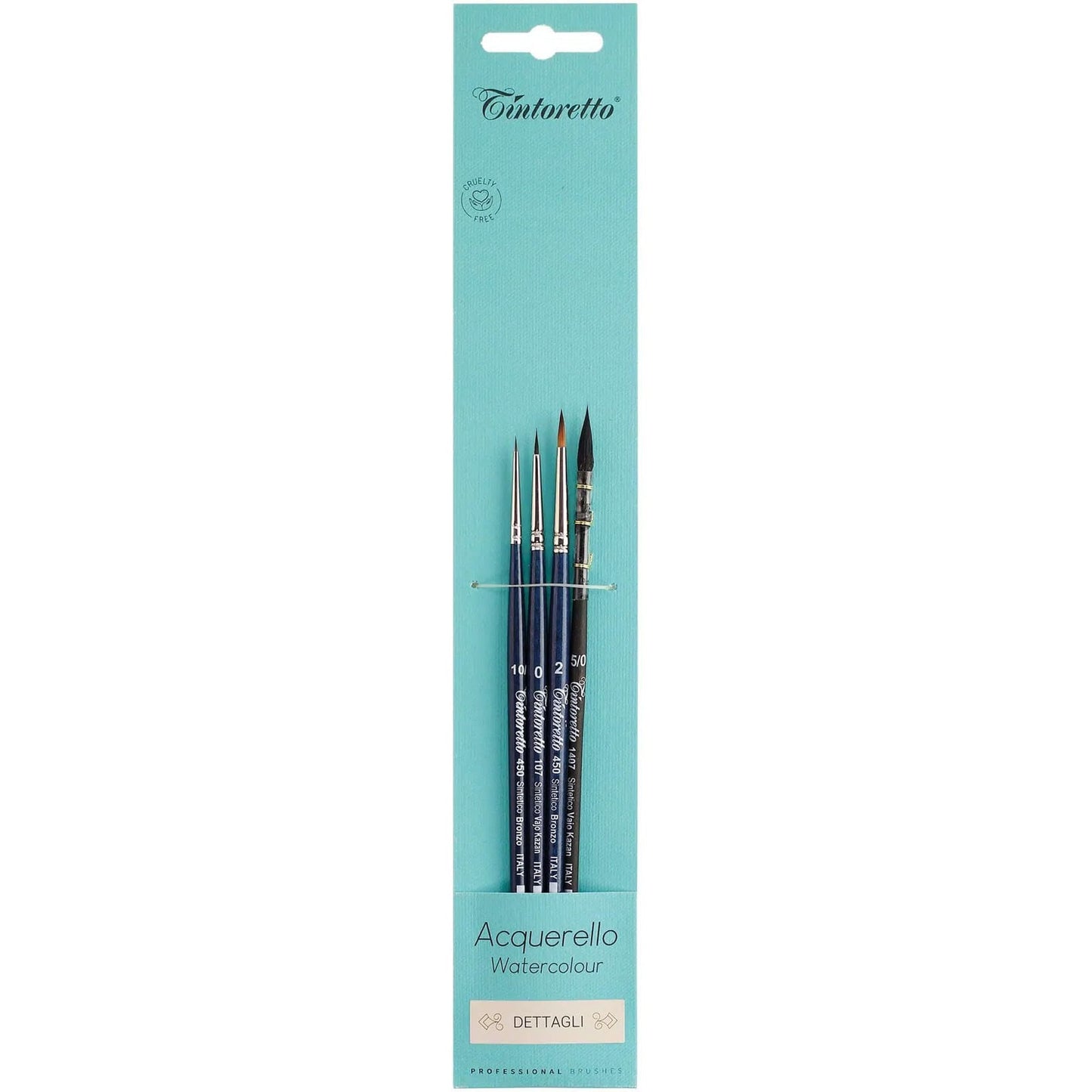 Tintoretto Watercolour Brush Set of 4 - Details