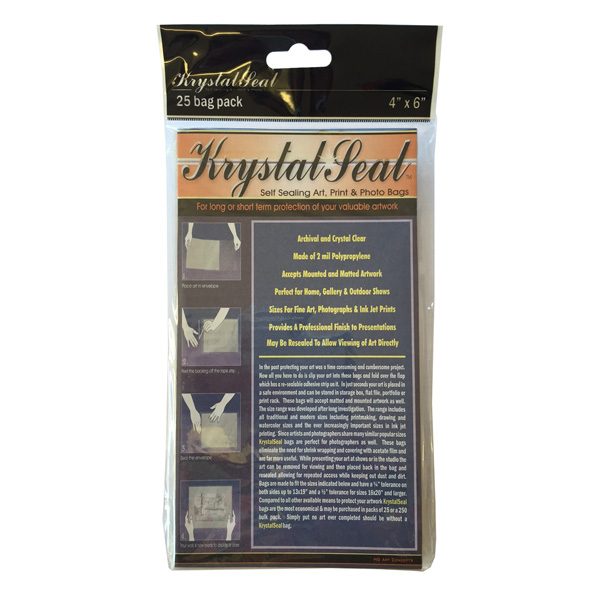 KRYSTAL SEAL BAG 4 x 6 inch PACK 25