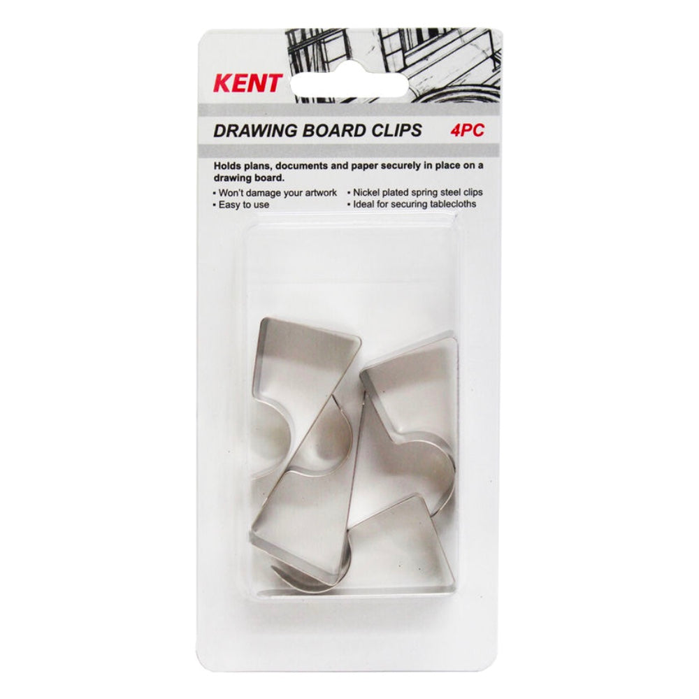Kent Drawing Board Clip Pack of 4 Default Title