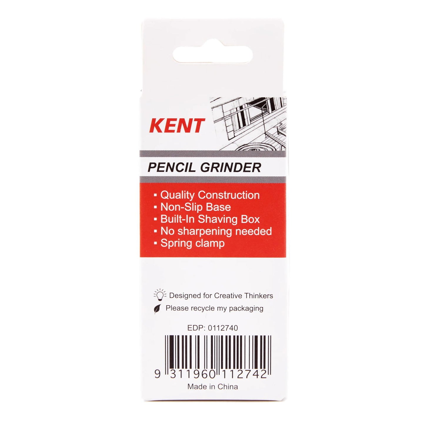 Kent Pencil Grinder 98x47x40mm Black