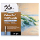 Mont Marte Extra Soft Oil Pastels Natural Hue 26pc