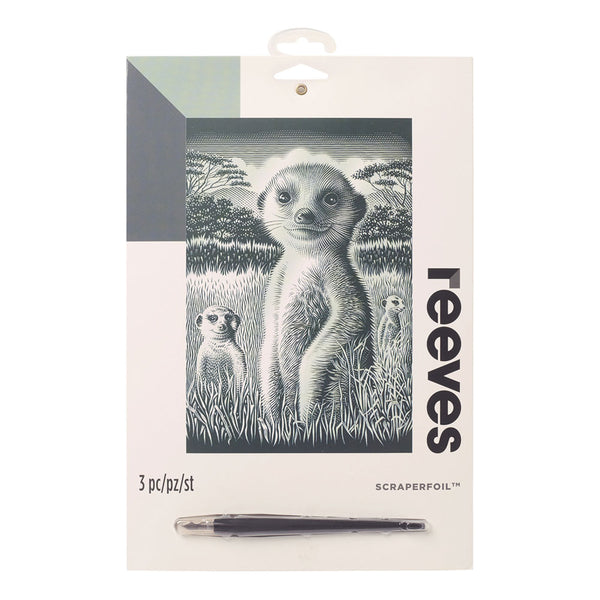 Reeves Scraperfoil - Silver Meerkats