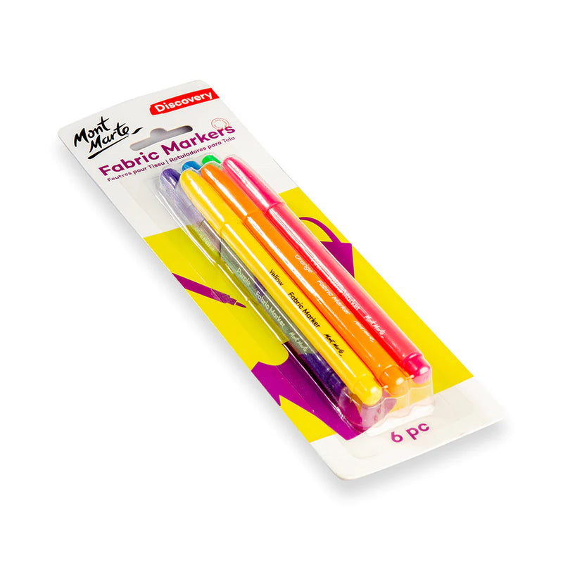 Mont Marte Fabric Markers 6pc