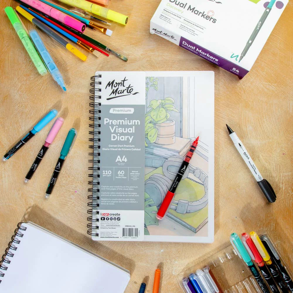 Mont Marte Premium Visual Diary 110gsm 60 sheets