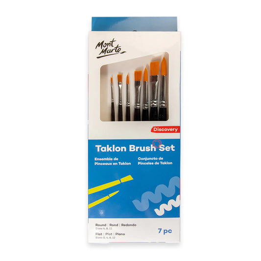 Mont Marte Taklon Brush Set 7pc Default Title