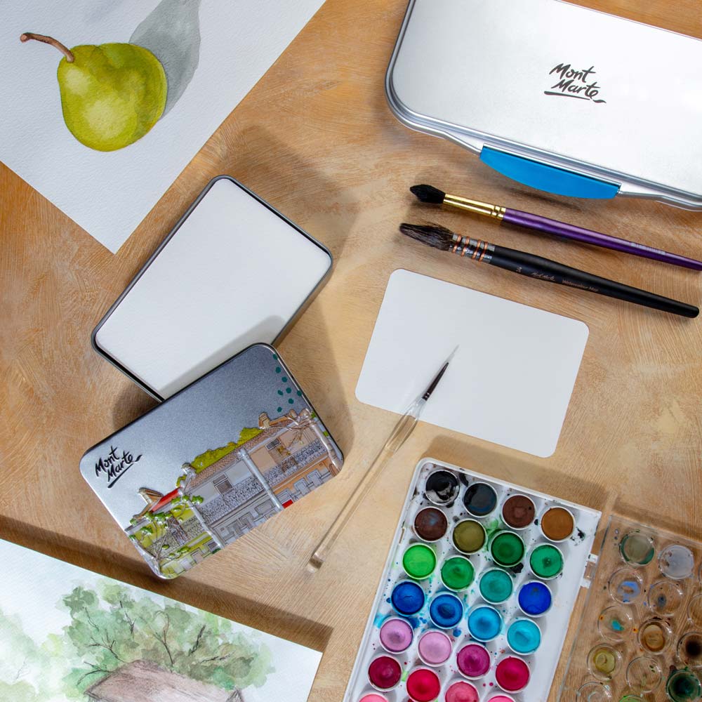 Mont Marte Watercolour Postcard 300gsm 24 sheets