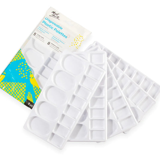 Mont Marte Disposable Plastic Palette 5pc Default Title