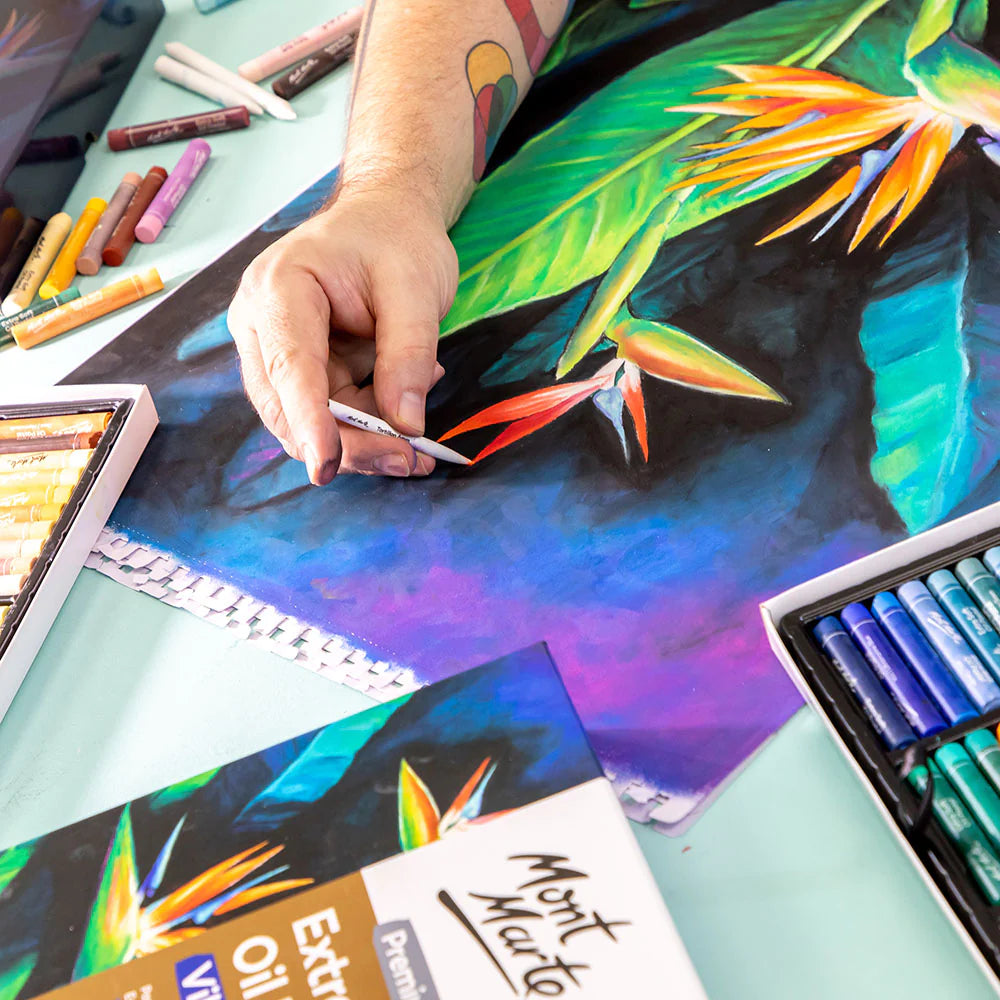 Mont Marte Extra Soft Oil Pastels Vibrant Hue 26pc image 8