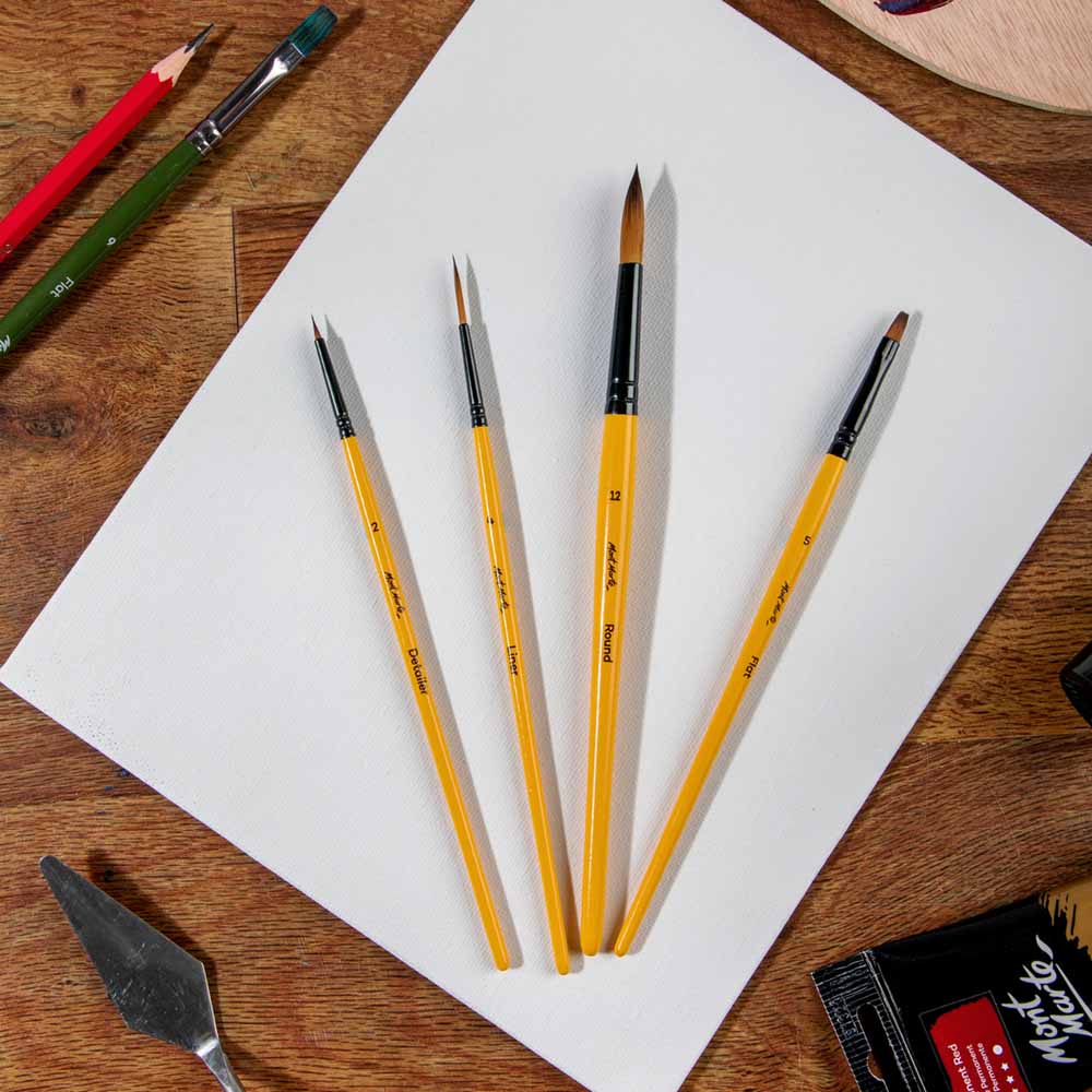 Mont Marte Gallery Series Brush Set Acrylic 4pce No.9