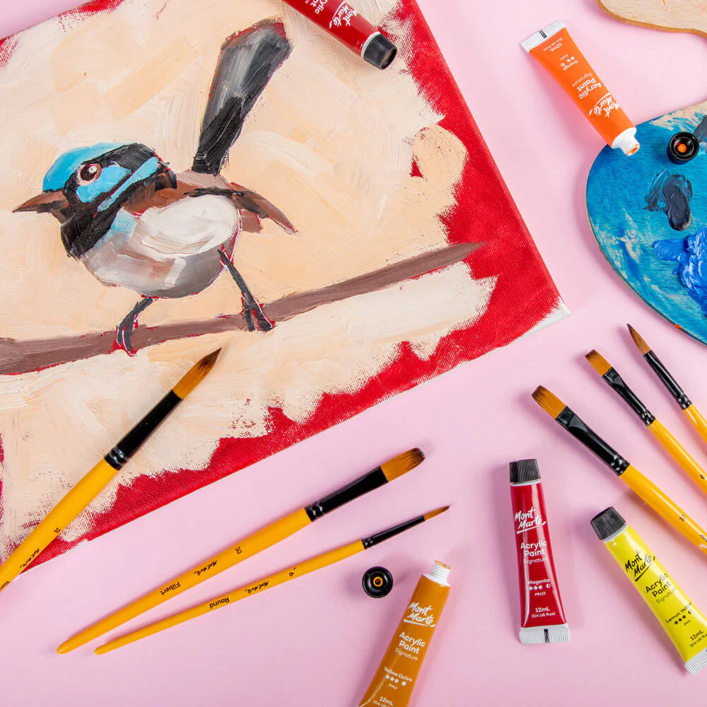 Mont Marte Gallery Series Brush Set Acrylic 6pce No.17