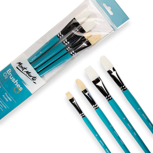 Mont Marte Gallery Series Brush Set Oils 4pce No.22 Default Title
