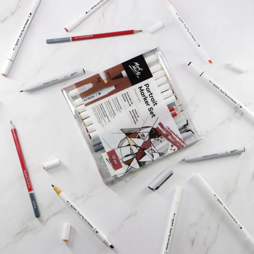 Mont Marte Portrait Alcohol Marker Set 12pc