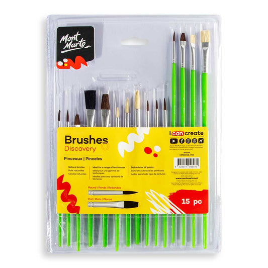 Mont Marte Silver Series Paint Brush Set 15pce Default Title