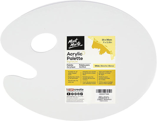 Mont Marte White Acrylic Palette 23x30cm Default Title