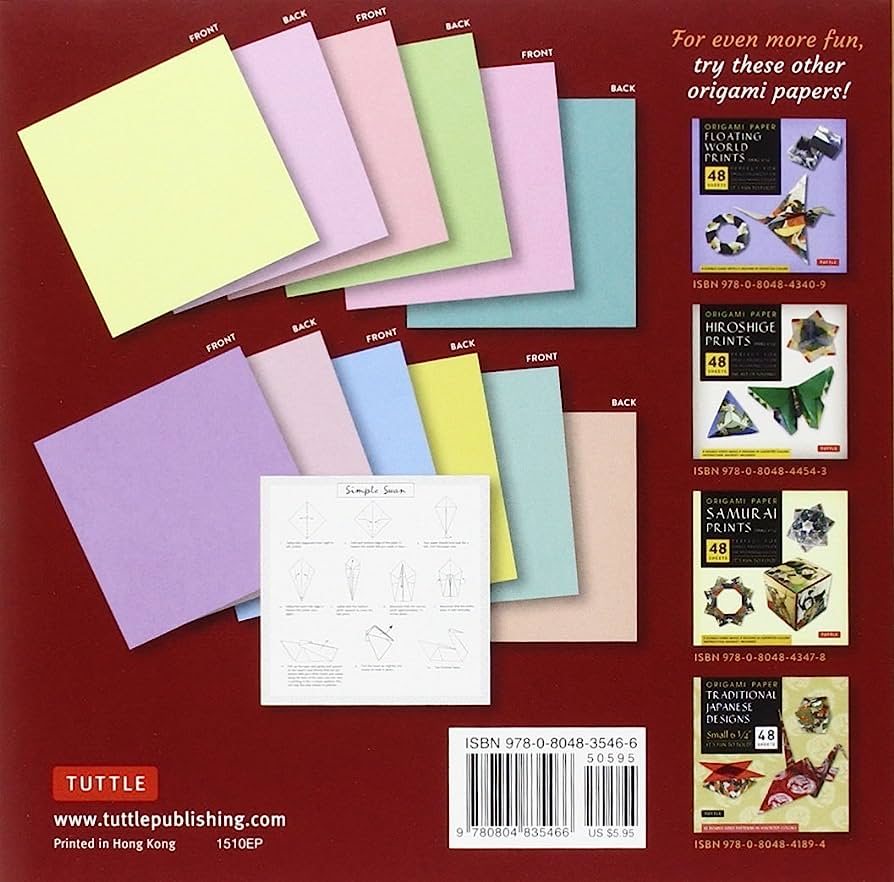 Origami Paper 17 x 17cm - Pastels