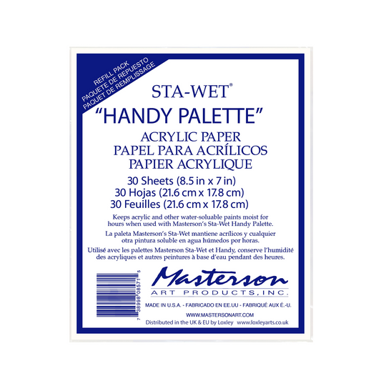 Sta-Wet No.857 Handy Palette Paper Refill Pkt 30 Default Title