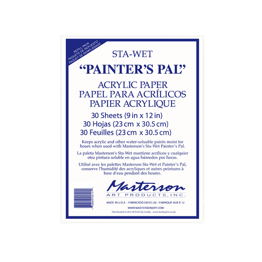 Sta-Wet No.912 Painters Pal Acrylic Paper Refill Pkt 30 Default Title