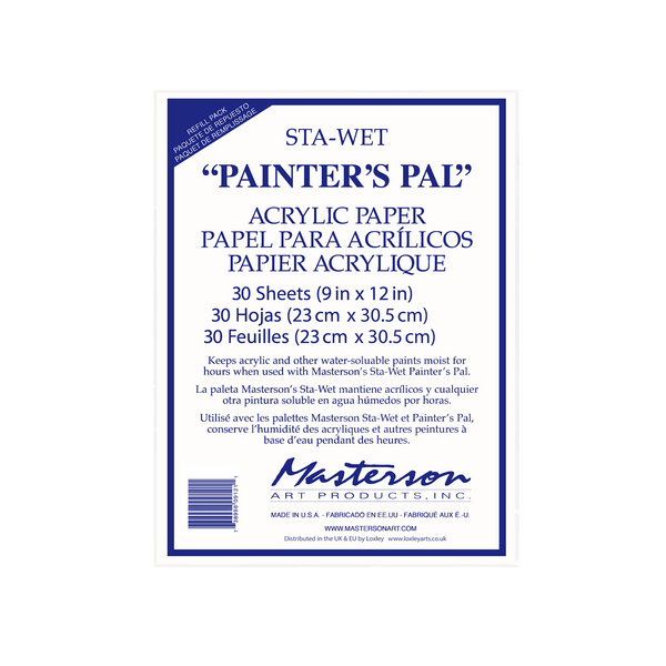 Sta-Wet Painters Pal Acrylic Paper Refill No.912 Pkt 30