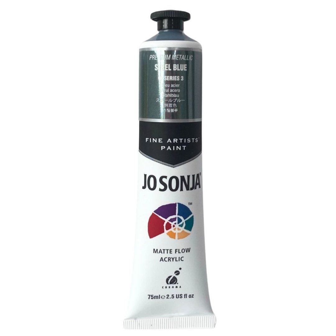 Jo Sonja Artists Metallic Acrylic 75ml S3 Steel Blue